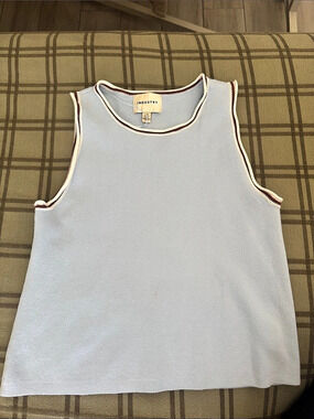 Industry Ribbed Tank Top in Blue Size Large Like New